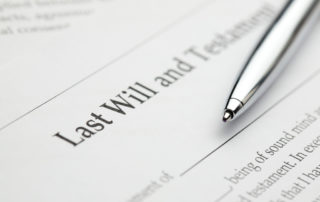 a document that says last will and testament